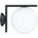 IC 120V Outdoor Wall Sconce - Black / White