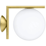 IC Lights Outdoor Wall / Ceiling Light - Brass / White