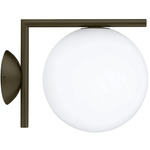 IC Lights Outdoor Wall / Ceiling Light - Deep Brown / White