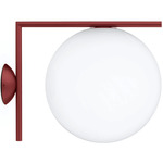 IC 120V Outdoor Wall Sconce - Burgundy / White