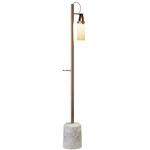 Galerie Floor Lamp - Rose Gold / White