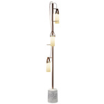 Galerie Floor Lamp - Rose Gold / White