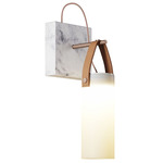 Galerie Wall Sconce - Rose Gold / White