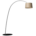 Twiggy Elle Wood Floor Lamp - Black / Maple