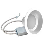 CDL Commercial Retrofit Downlight with External Driver - White / Aluminum