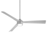 Skinnie Ceiling Fan with Light - Grey / Grey