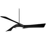 Curl Smart Ceiling Fan with Light - Brushed Nickel / Coal / Frosted White