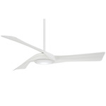 Curl Smart Ceiling Fan with Light - Flat White / Flat White / Frosted White