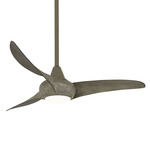 Light Wave Ceiling Fan with Light - Driftwood / Frosted White