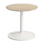 Soft Side Table - Solid Oak + Off-White