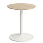 Soft Side Table - Solid Oak + Off-White