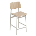 Loft Bar Stool - Oak + Grey