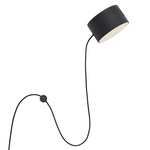 Post Plug-in Wall Sconce - Black