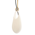 Hold Pendant - Brushed Brass / Opaque White