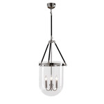 Lucera Pendant - Nickel / Clear