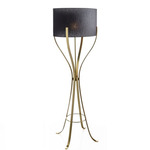 Lisbon to Moscow Floor Lamp - Matte Gold / Black