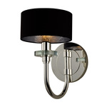 Manhattan Wall Sconce - Floor Model - Silver / Black