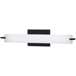 Tube Bathroom Vanity Light - Coal / Etched Opal