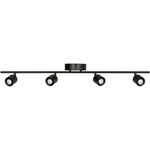 Core Wall / Ceiling Fixed Rail Kit with Adjustable Heads - Black / Clear