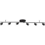 Core Wall / Ceiling Fixed Rail Kit with Adjustable Heads - Black / Clear
