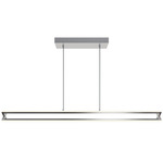Cass Linear Pendant - Satin Nickel / Frosted