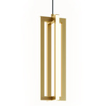 Cass Pendant - Gold / Frosted