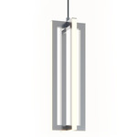 Cass Pendant - Satin Nickel / Frosted