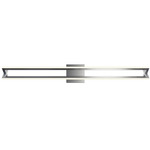 Cass Bathroom Vanity Light - Satin Nickel / Frosted