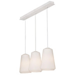 Isla Linear Multi-Light Pendant - White / White