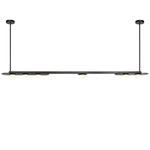 Modulo Horizontal Chandelier - Bronze / Opal