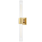 Hogan Wall Sconce - Aged Brass / Clear