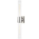 Hogan Wall Sconce - Burnished Nickel / Clear