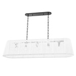 Verona Beach Linear Chandelier - Old Bronze / White