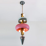 Nicole Pendant - Aged Brass