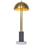 Pillar Table Lamp - Aged Brass