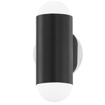 Kira Wall Sconce - Polished Nickel / Black