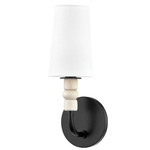 Casey Wall Sconce - Black / White