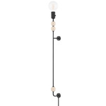 Slater Plug-In Wall Sconce - Black
