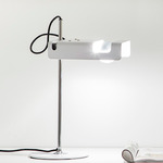Spider Table Lamp - Chrome / White
