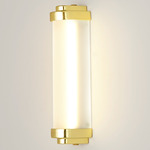 Cabin Bathroom Vanity Light - Polished Brass / Frosted