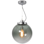 Globe Seedy Pendant - Chrome / Seedy Anthracite