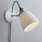 Hector Bibendum Wall Sconce - Turquoise / White