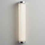 Pillar Extra Narrow Wall Sconce - Chrome / Clear