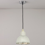 Spun Lamp Holder Pendant - Polished Aluminum