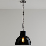 Glass York Pendant - Weathered Brass / Anthracite