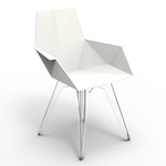 Faz Armchair - Set of 4 - Clear / White