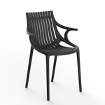 Ibiza Outdoor Chair with Arms - Set of 4 - Black