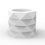 Marquis Short Planter - White