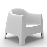 Solid Outdoor Lounge Chair - Set of 2 - White
