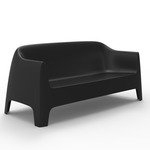 Solid Outdoor Sofa - Black